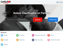 Tablet Screenshot of contactosenpanama.com